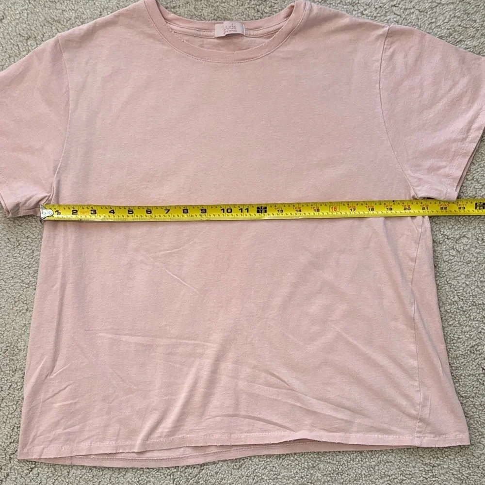 nuuds Relaxed Crewneck Tee in Blush Pink - Picture 6 of 8